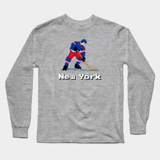 16-Bit Ice Hockey - New York Long Sleeve T-Shirt